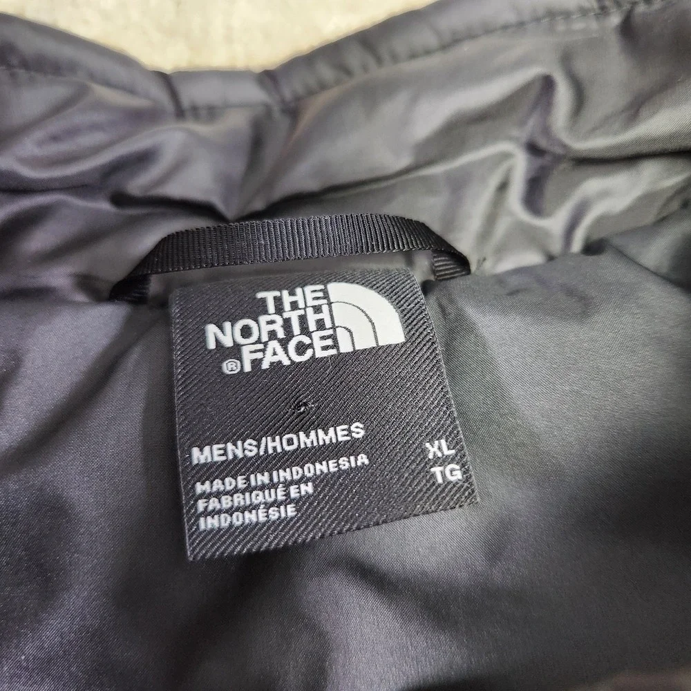 The North Face Puffer Vest Men XL Thermoball Primaloft Black Full Zip